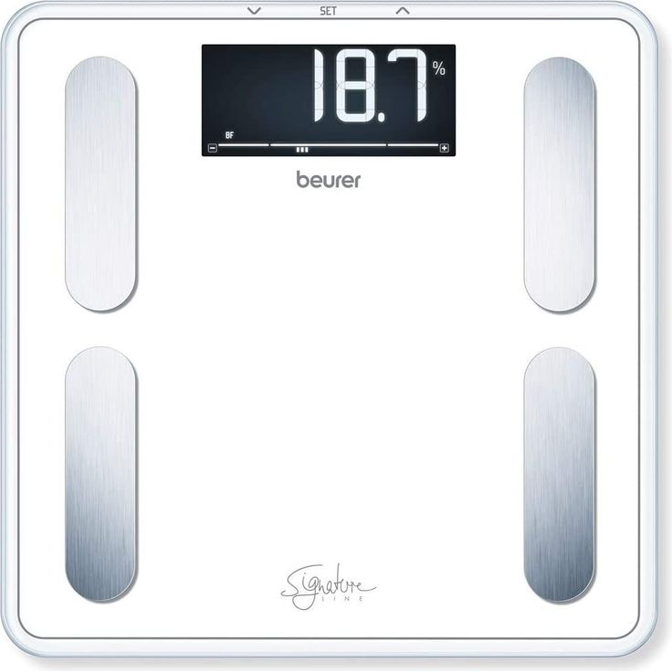 Beurer BF 400 black Diagnosewaage Signature Line, präzise Körperanalyse für bis zu 10 Personen, mit extra großem Invers, LCD, Display, Tragkraft bis 200 kg