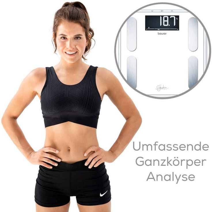 Beurer BF 400 black Diagnosewaage Signature Line, präzise Körperanalyse für bis zu 10 Personen, mit extra großem Invers, LCD, Display, Tragkraft bis 200 kg – Bild 3