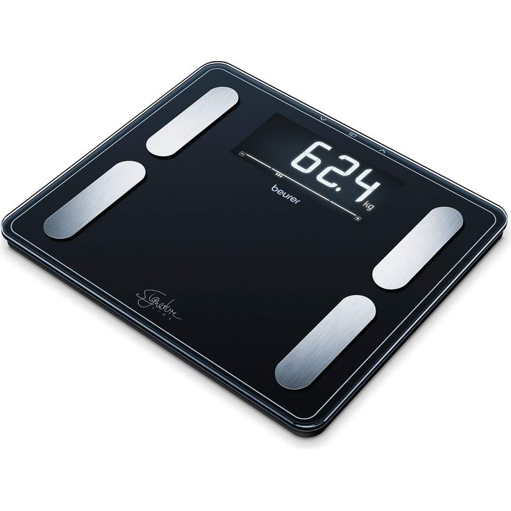 Beurer BF 410 black Diagnosewaage Signature Line, präzise Körperanalyse für bis zu 10 Personen, mit extra großem Invers, LCD, Display, Tragkraft bis 200 kg – Bild 1
