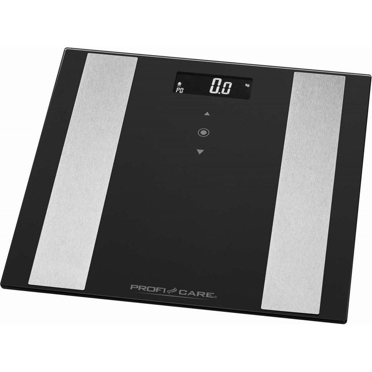 ProfiCare PC, PW 3007 FA 8in1 Elektronische Glas, Personenwaage mit Edelstahleinlage, Multifunktions, LCD, Display, Sensor, Touch, Bedienung – Bild 1