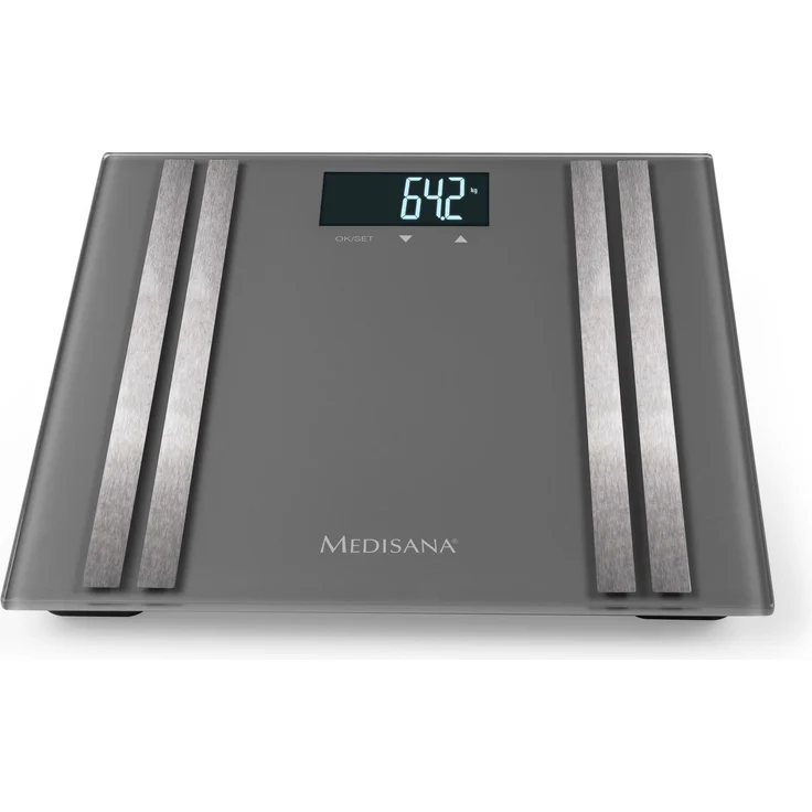 medisana BS 476 digitale Körperanalysewaage 180 kg, Personenwaage zur Messung von Körperfett, Körperwasser, Muskelmasse und Knochengewicht – Bild 4