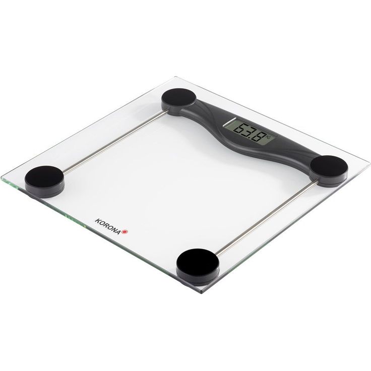 Korona 74540 Olivia Glas-Personenwaage, solide und stabile Bauweise, schwarz, digital 180 kg Tragkraft, 100 Gramm Einteilung