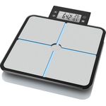 medisana BS 460, digitale Körperanalysewaage 180 kg, Personenwaage zur Messung von Körperfett, Körperwasser, Muskelmasse und Knochengewicht, Körperfettwaage mit abnehmbarem LCD-Display