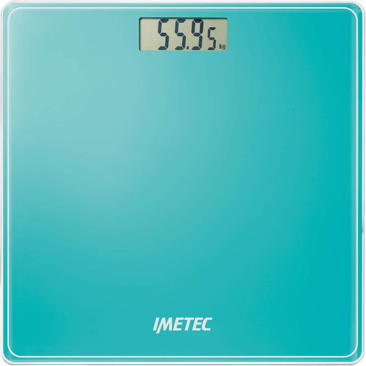 Imetec Precision ES13 200, elektronische Personenwaage, Erfassung minimaler Gewichtsschwankungen, Tragfähigkeit bis 180 kg, LCD, Display, gehärtetes Glas, Wassergrün