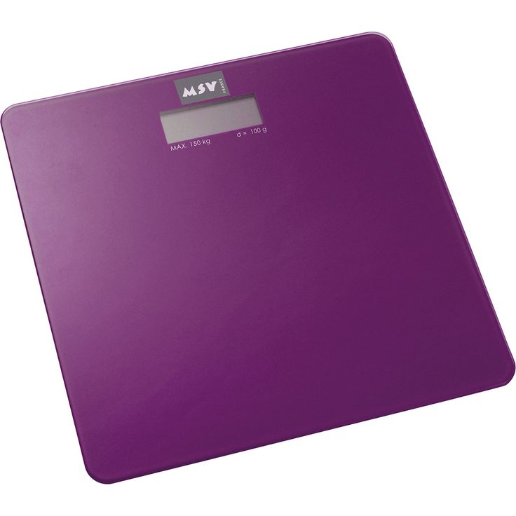 MSV 14MSV 1401 Digitale Personenwaage aus Hartglas, violett
