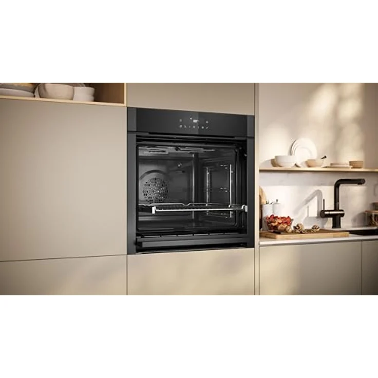 Neff B5ACJ7HG3, N50 Einbaubackofen Graphite Grey mit Hide, Pyrolyse, 7 Beheizungsarten, LED Display, EasyClean, Made in Germany – Bild 3