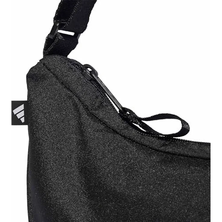 adidas Sportswear Schultertasche LINEAR ESSENTIALS FESTIVAL TASCHE, kompakte Umhängetasche mit glitzerndem Logo, schwarz – Bild 4