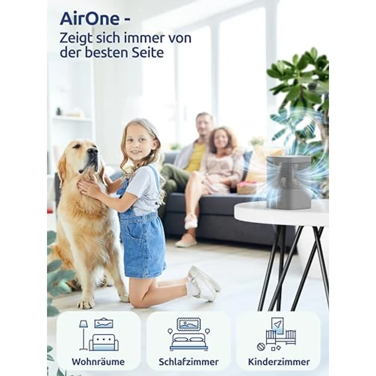 BonAura.de AirOne Granulat Luftentfeuchter bis 23m²: Titanium Gray, geräuschloser Betrieb ohne Strombedarf, für Räume bis 55 m³ geeignet, umweltfreundlicher Entfeuchter – Bild 5