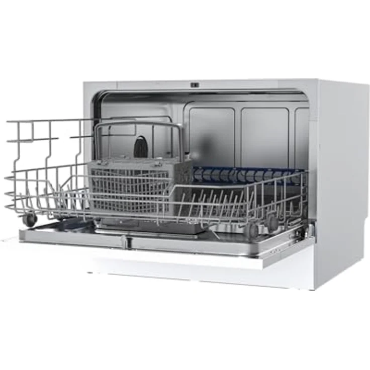 Teka LC 24700 WH, Halb integrierter Geschirrspüler, Kompakt, 6 Maßgedecke, Weiß, 49 dB, 7 Waschprogramme, Aqua Stop – Bild 3