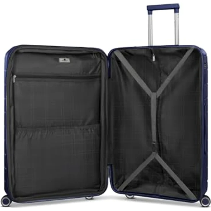 Franky Hartschalen-Trolley London, 4 Rollen, Polypropylen, erweiterbar auf 35 cm, mit TSA-Schloss und Wäschefach – Bild 7