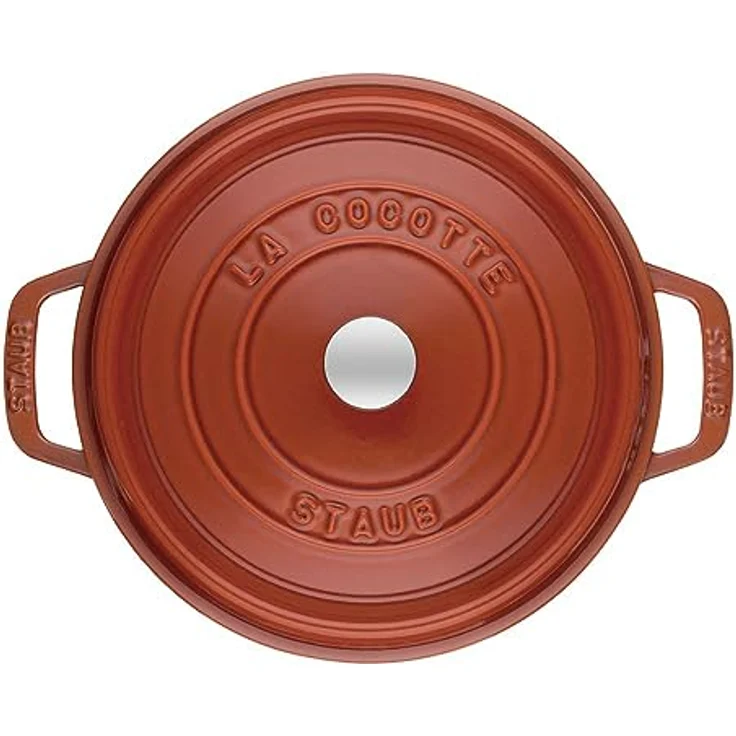Staub Cocotte, rund, Induktionsgeeignet, Gusseisen, Zimt, 22 cm, 1 Einheiten – Bild 2