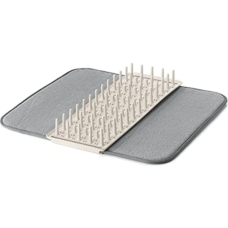 Guzzini - Eco-Kitchen DRY&SAFE, Tellerabtropfer mit Matte - Milchweiß - 185800156