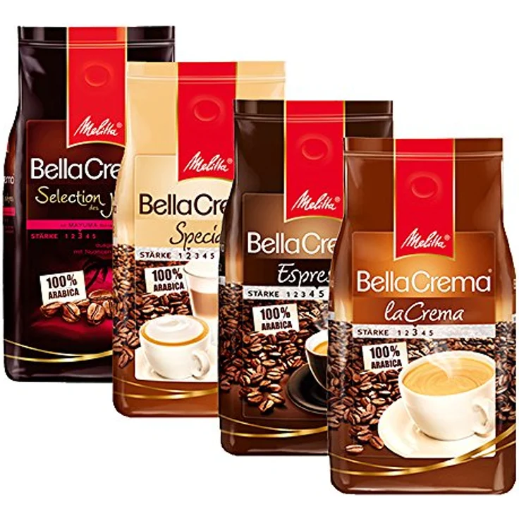 Melitta Kaffee BellaCrema LaCrema ganze Bohne, mittelstarke Kaffeebohnen, 1000g – Bild 6