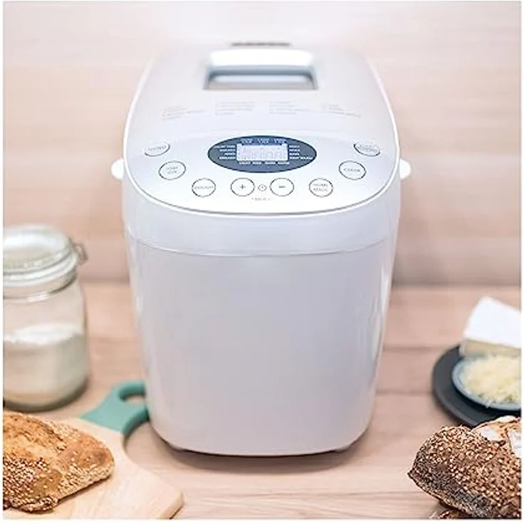 Livoo DOP205W Brotbackautomat | Doppelknetmaschine, 15 Programme ohne Gluten, komplett, Tradierung, Briosche etc. | Hohe Kapazität, Startzeitvorwahl, Warmhaltefunktion – Bild 2
