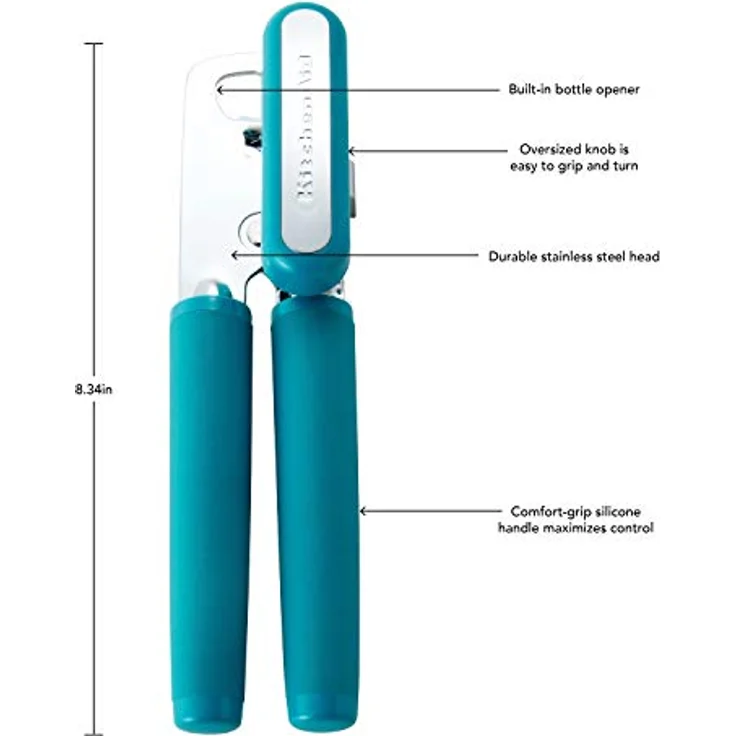 KitchenAid Dosenöffner/Flaschenöffner, weich, klassisch, multifunktional, 21 cm, Ocean Drive - Preisvergleich – Bild 2