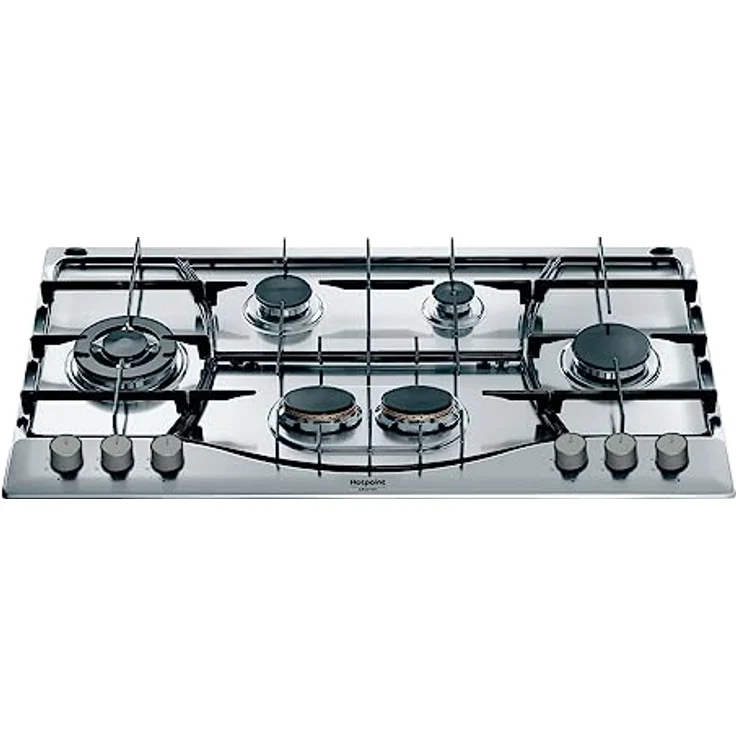 Hotpoint Ariston PHN 962 TS/IX/HA Gas Kochfeld, Edelstahl-Finish 90 cm – Bild 1