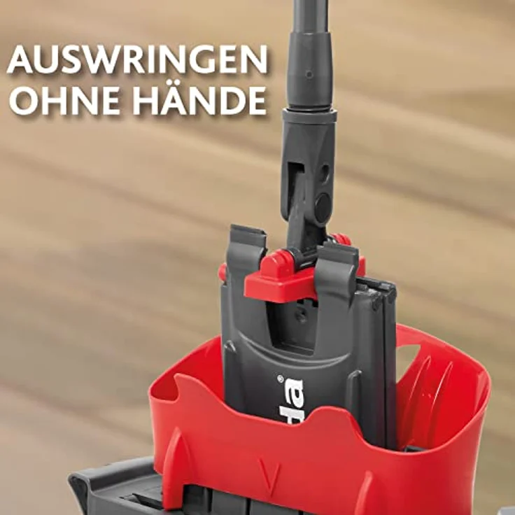 Vileda UltraMat 2in1 Komplett-Set Flachwischer und Microfaser- Wischbezug Bodenwische – Bild 4