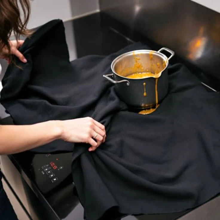 Firemat FireMat Black Edition - feuerfeste Unterlage, 19x19cm, TÜV-zertifiziert, aus nicht entflammbarem Aramid, temperaturbeständig bis 300°C – Bild 8