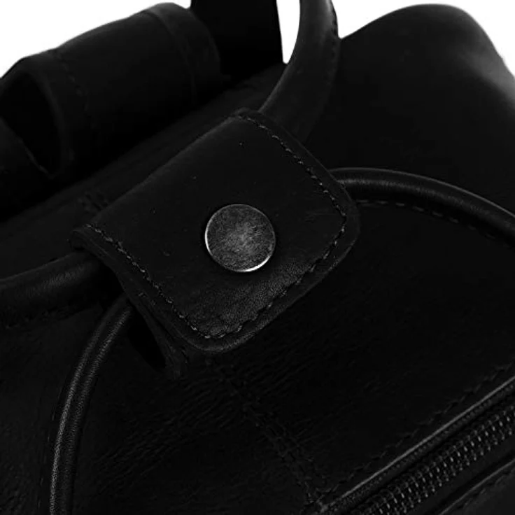 The Chesterfield Brand Wax Pull Up City Rucksack, Leder 30 cm, schwarz, 100% Leder, kompakte Größe 22 x 12 x 30 cm – Bild 7