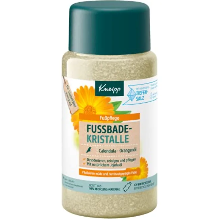 Kneipp Calendula & Orangenöl Desodorieren Fussbadekristalle, 600g