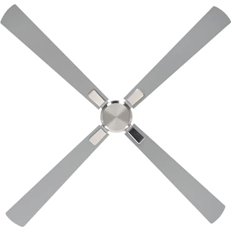 CasaFan ECO NEO III 152 BN-WE/LG, WiFi Deckenventilator mit Fernbedienung, Timer, Flügel in Weiß/Lichtgrau, Chrom (gebürstet) – Bild 7