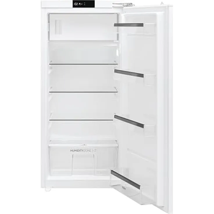 Haier HATO 126 DE Einbau-Kühlschrank mit Gefrierfach, Festtürtechnik, Total NoFrost & LED-Beleuchtung, 162 L, weiß