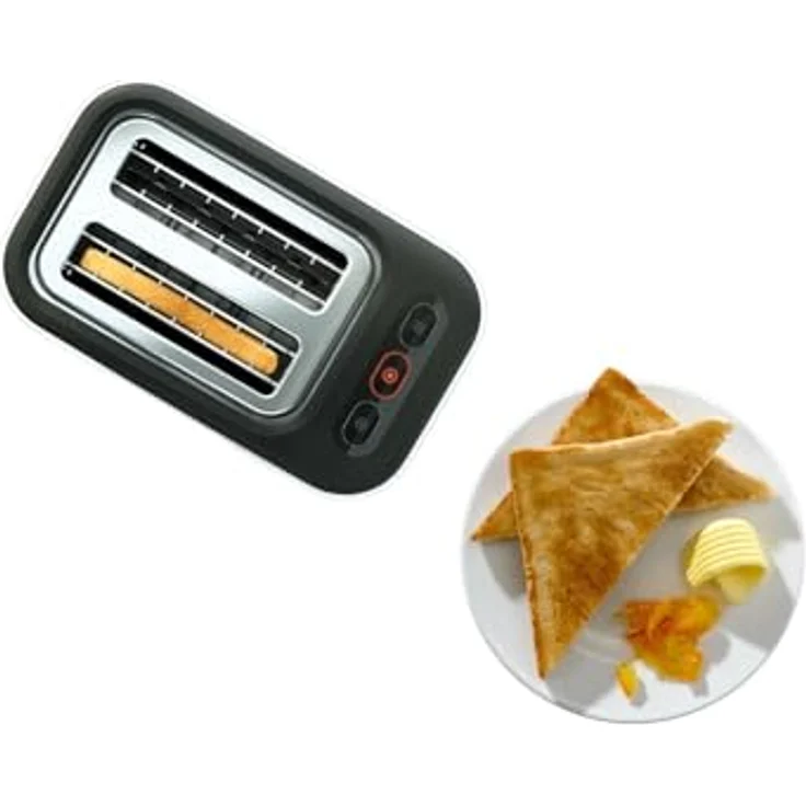 Braun Toaster, 1000 W, Schlitze 2 Slots weiß – Bild 3