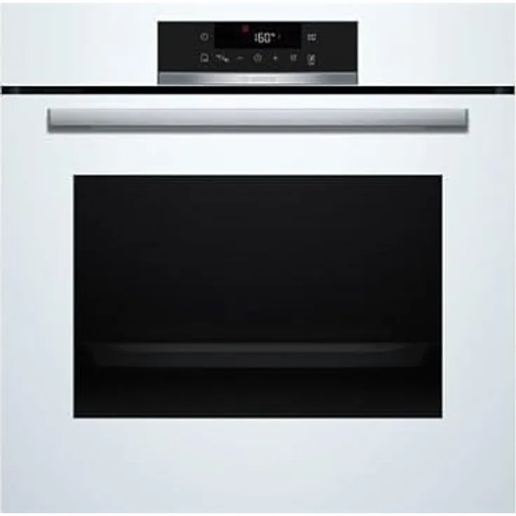Bosch HBA572BW3F, Serie 4, Einbau-Backofen in Weiß, 3D-Heißluft, Pyrolyse-Reinigung, AutoPilot10 mit 10 Programmen, 2200 Watt Heizleistung