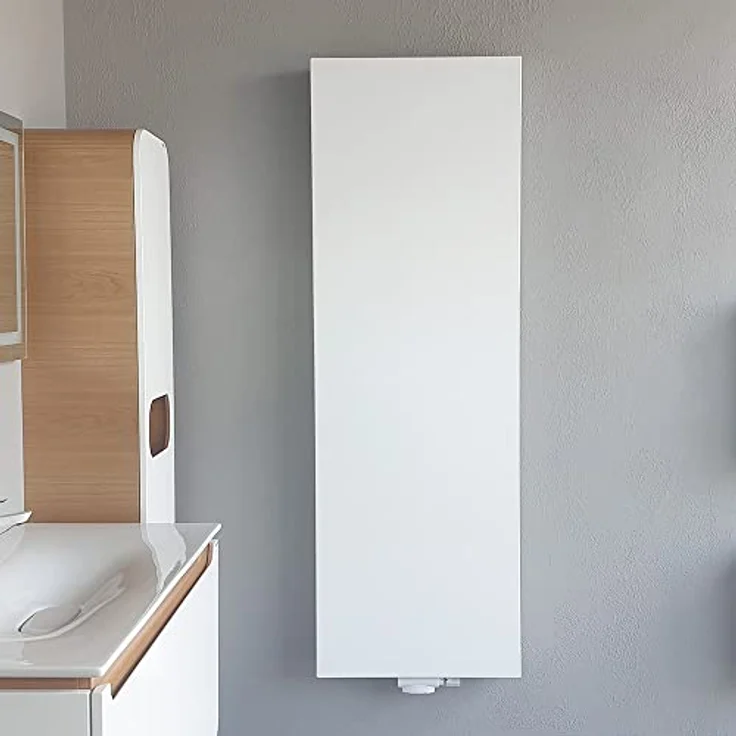 Belrad Vertikal Heizkörper Plan T22 2000 x 500 (HxB)-1886W, Hochwertige Stahlkonstruktion, Weiße Pulverbeschichtung – Bild 2