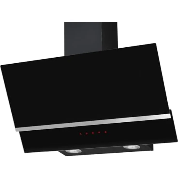 Amica 9KHF684610 S Kopffreihaube 80 cm, Schwarz, mit TouchControl und LED-Beleuchtung, Energieeffizienzklasse A