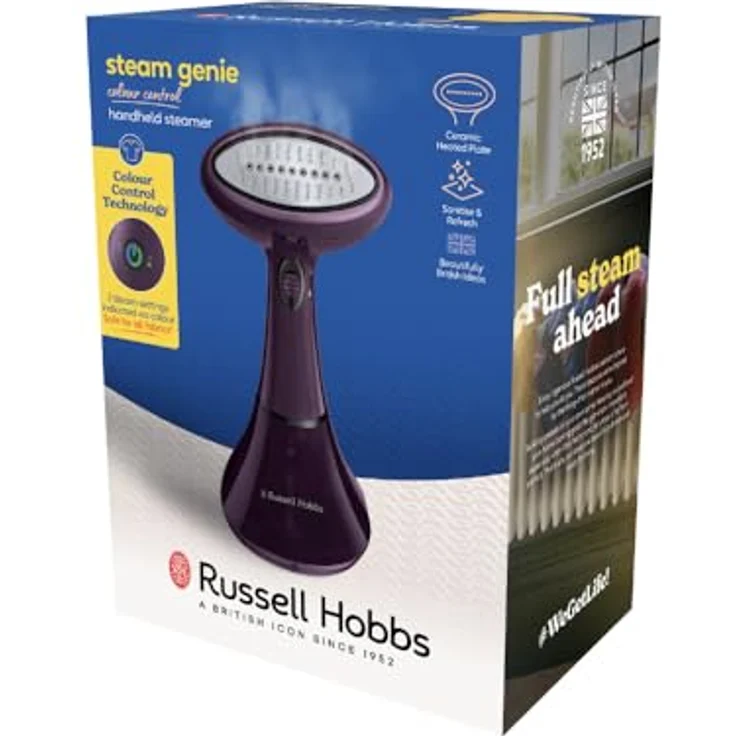 RUSSELL HOBBS Dampfbürste 27410-56, 1800 W, Steam Genie Colours Control mit 2 Dampfstufen (blau/grün) – Bild 10