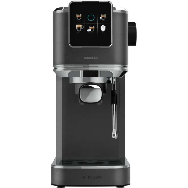 Cecotec Cafelizzia ColdBrew Essential, Espresso-Siebträgermaschine mit 20 bar Druck, Touch-Display und ColdBrew-System, 1,2 L Wassertank