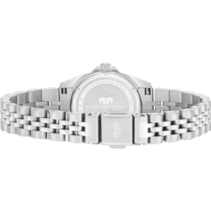 Rhodenwald & Söhne Damen Uhr 10010490, analog Quarzwerk mit Edelstahlarmband in Silber, wasserdicht bis 5 ATM, Zifferblatt in Weiß mit Kristallen und Datumsanzeige – Bild 5