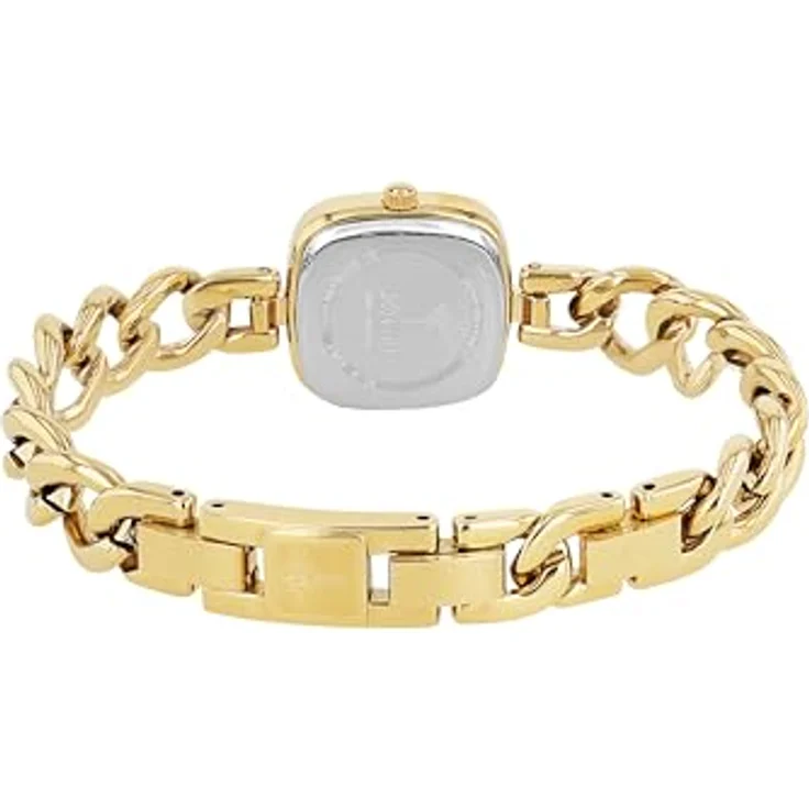 JOOP! Quarzuhr 2038611, elegante Damenuhr mit analoger Anzeige, goldfarbenem Edelstahlarmband in Kettengliederung und schwarzem Zifferblatt – Bild 3