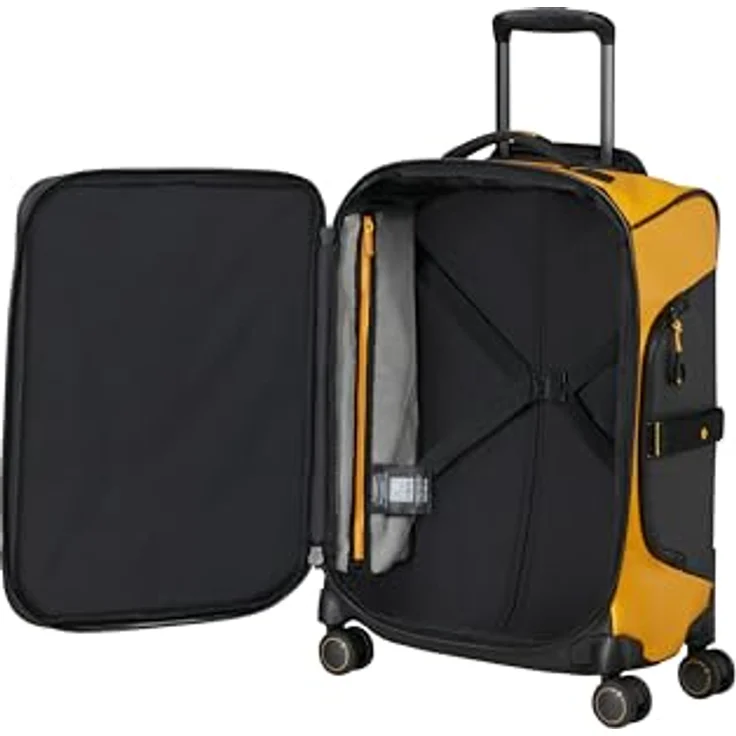 Samsonite Paradiver Light Handgepäck Koffer 55 x 40 x 23 cm, Weichgepäck Kabinenkoffer für EasyJet & Wizz Air, 48L, gelb – Bild 3