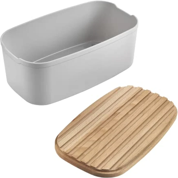 Metaltex 585020000 Brotkasten, beige, holz – Bild 2