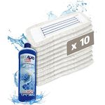 Prieser Wischmopp 50cm Profi Baumwolle/Mikrofaser Mix, hochgradig langlebig und waschbar bis 70°C, universelle Passform für Klapphalter