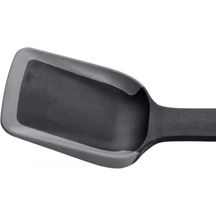 Woll Cook-It, Pfannenschaufel mit flexibler Silikonlippe, 6 cm breit, 32 cm lang, grau, hitzebeständig bis 220°, spülmaschinenfest – Bild 3