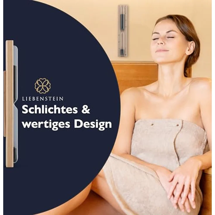 Liebenstein Sauna-Sanduhr, Buchenholz, 15 Minuten, handgefertigt in Deutschland, hitzebeständig, präzise und langlebig – Bild 4