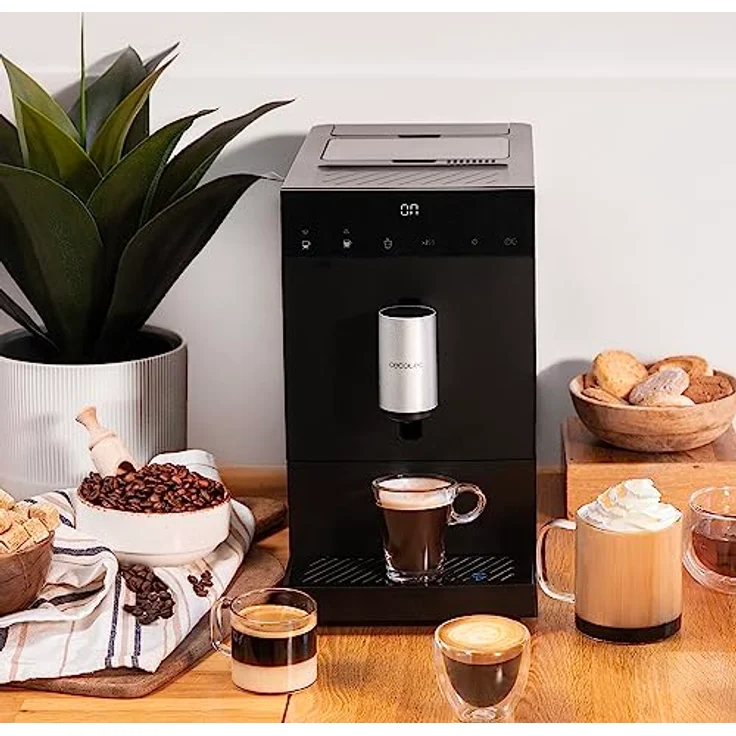 Cecotec Superautomatische Kompaktkaffeemaschine Cumbia Cremmaet Compact. 1350 W, 19 Balken und Thermoblock-System, 1,1 l Wassertank und 150 g Kaffee, Plug&Play, automatische Reinigung – Bild 4