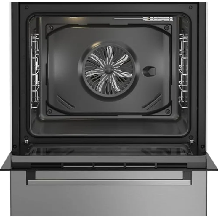 Beko FBM67320XS, freistehender Herd mit 60 cm Backofen, 72 l Volumen, Dampfreinigung SteamShine, 8 Heizarten, Multifunktionsofen, Edelstahl – Bild 3