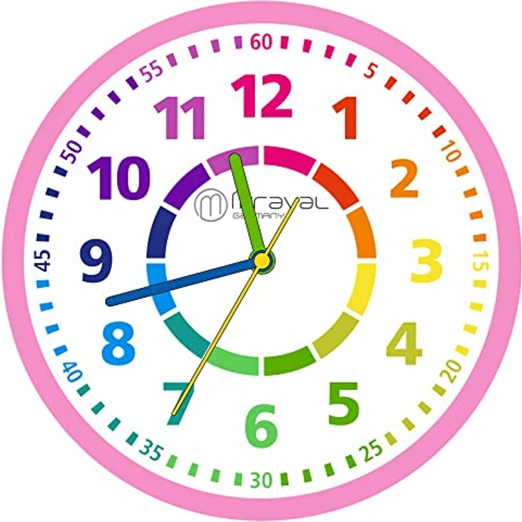 Miraval Kinderarmbanduhr, 34 mm Quarzuhrwerk Quarzuhr Lernziffernblatt, rosa – Bild 3