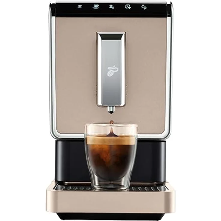 Tchibo Kaffeevollautomat Esperto Caffè für Caffè Crema und Espresso, Metallic Sand – Bild 2