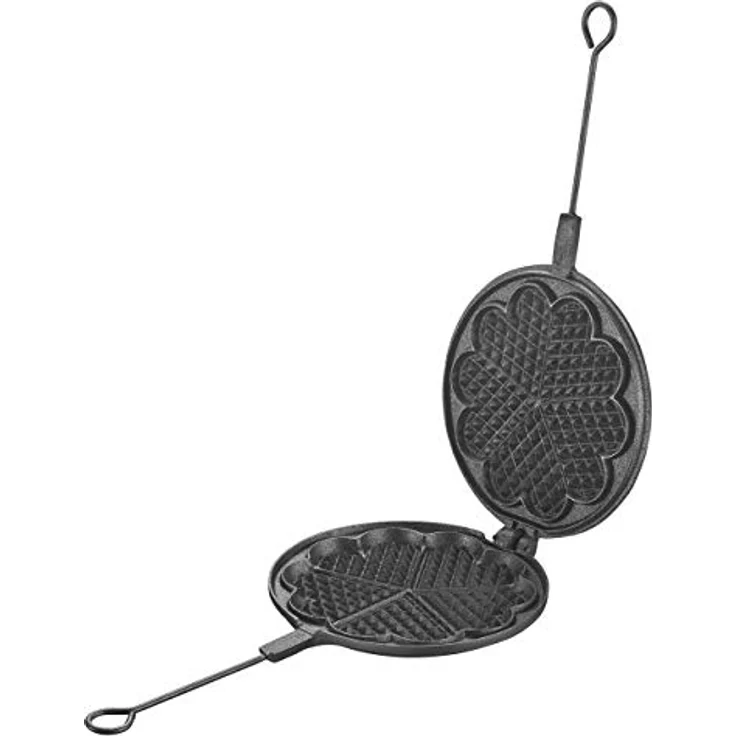 Skeppshult Waffeleisen 21 cm für herzförmige Waffeln - hergestellt aus Gußeisen in Handarbeit – Bild 1