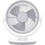 Xiaomi Smart Desktop Air Circulation Fan, Tischventilator mit 1180m³/h, 3D-Luftverteilung, 100 Stufen Windgeschwindigkeit, ultra leise 28.4dB(A), USB-C, Weiß