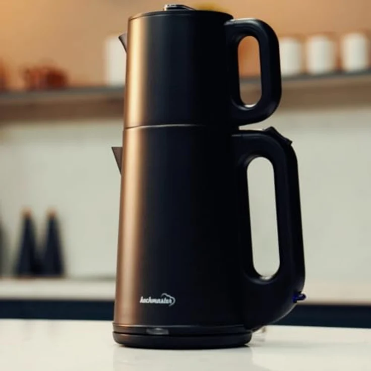 kochmaster Dem Söleni Teemaschine PA 10128, Edelstahl Teekocher mit 2,0 L Wasserkocher und Warmhaltefunktion, 1800 W – Bild 5