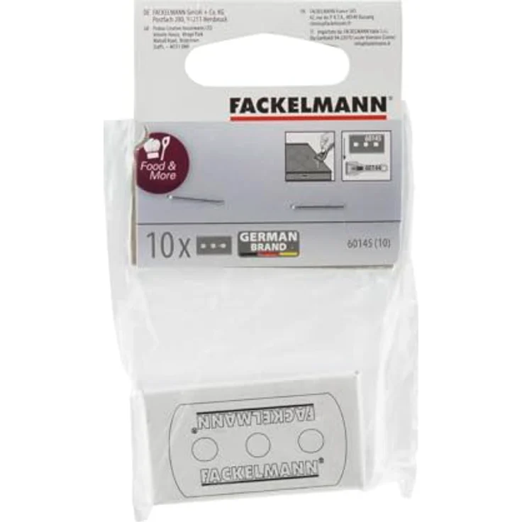 Fackelmann Ersatzklingen für Reinungsschaber, Klingen aus Edelstahl für Kochfeldschaber, Klingen für Ceranfeldschaber (Farbe: Silber), Menge: 10 Stück – Bild 4