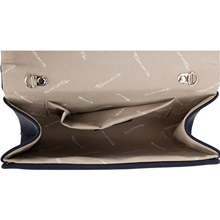 Tamaris Amalia Clutch Bag, feinsynthetische Umhängetasche in Blau mit Magnetdruckknopfverschluss, 22 x 13 x 4 cm – Bild 4