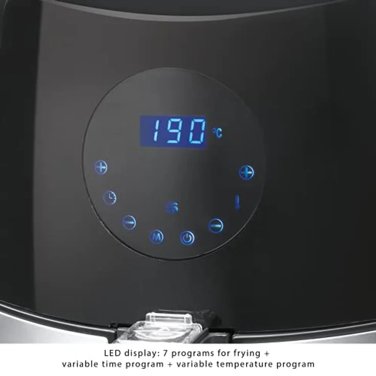 ProfiCook PC-FR 1147 H Heißluft-Fritteuse, Öl-und Fettfrei, 7 Frittierprogramme + variables Zeitprogramm – Bild 4
