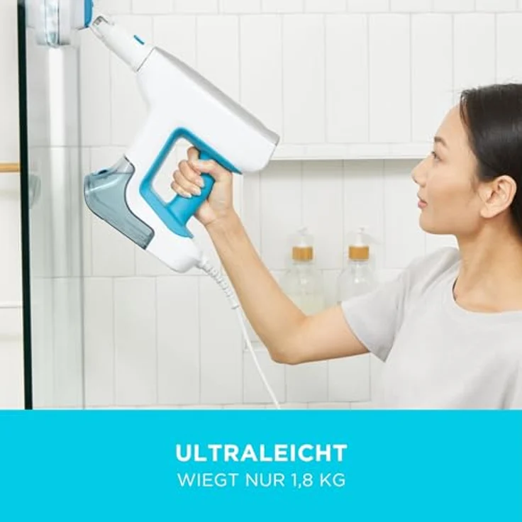 Black & Decker BHSM15FX10-QS Dampfreiniger, türkis-weiß – Bild 5
